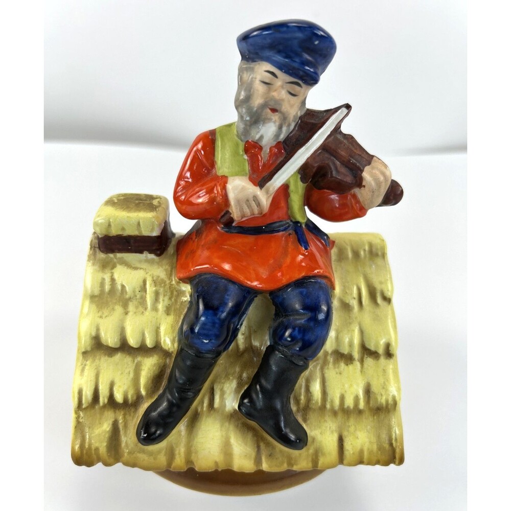 Vtg Music Figurine Fiddler On The Roof Music Fig '72 Plays Sunrise, Sunset Japan